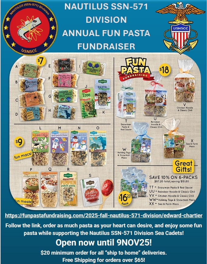 Nautilus pasta flyer